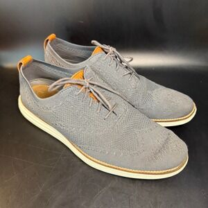 Cole Haan Gray and Orange Oxfords